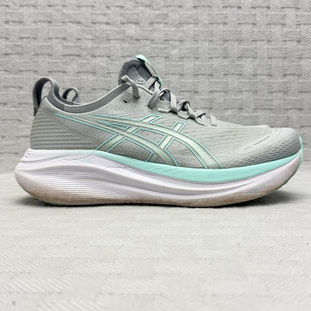 ASICS GEL-Nimbus 27 Shoes Womens Size 9.5‎ Piedmont Gray Running